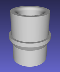 File:Zyklon_Adapter_support.stl Adapter von Saugschlauch auf Dust Commander (1) (mit Support für 3D-Druck)
