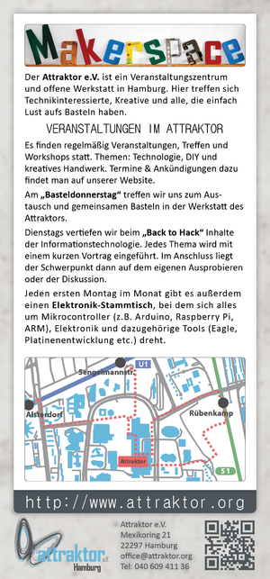 Attraktor Flyer Back