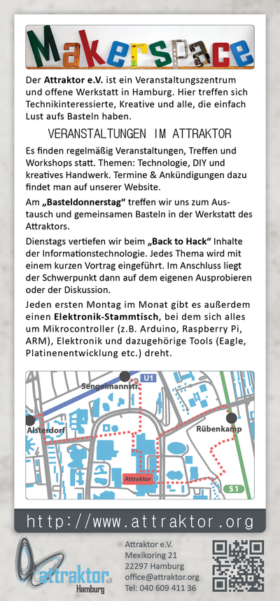 Attraktor Flyer Back